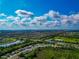 Sweeping aerial view highlighting the vast community, serene lakes, and the property's desirable location at 230 Fareham Dr, Venice, FL 34293