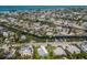 Beautiful aerial view of a waterfront community with canals, docks and ocean access at 237 85Th St, Holmes Beach, FL 34217