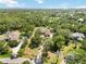 Stunning aerial view of the home nestled among lush trees at 296 Pine Ranch Trl, Osprey, FL 34229