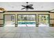 This pool area has an enclosed spa and views of the backyard at 296 Pine Ranch Trl, Osprey, FL 34229