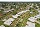Overhead view highlights the meticulously maintained properties, green spaces, and inviting streetscapes of this community at 3649 Somerville Dr # 1507, Sarasota, FL 34232
