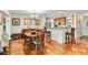 Open dining and kitchen area with tile floors and natural light at 3649 Somerville Dr # 1507, Sarasota, FL 34232
