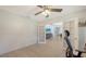 Empty office space with tiled floor and glass pane doors to another room at 3764 Oak Grove Dr, Sarasota, FL 34243