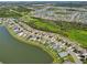 A picturesque neighborhood with well-maintained homes, lush greenery, and a serene lakefront setting, a beautiful community at 4503 Lindever Ln, Palmetto, FL 34221