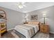 Comfortable bedroom featuring soft lighting, side tables, and a relaxing atmosphere at 4505 Kingsmere # 2, Sarasota, FL 34235