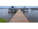 Picturesque view of a dock, ideal for boating and waterfront activities at 55 Braden Castle Dr, Bradenton, FL 34208