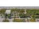 Aerial view of beachfront area offering close proximity to the sandy shores and sparkling water at 645 Liberty St, Englewood, FL 34223