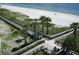 Beautiful view of the beach and beach access walkway at 645 Liberty St, Englewood, FL 34223
