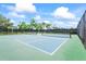 Outdoor pickleball courts with nets, fenced in for enjoyable matches at 7716 Uliva Way, Sarasota, FL 34238