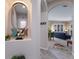 Open-concept living room with views into the kitchen and dining area at 8706 52Nd E Dr, Bradenton, FL 34211