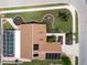 Aerial view of the home showcasing the pool, landscaping, and roof at 11021 4Th E Ave, Bradenton, FL 34212