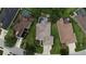 Aerial view of a single-Gathering home with a private pool and well-maintained landscaping at 12358 Lavender Loop, Bradenton, FL 34212