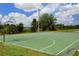 Community basketball court featuring hoop with clear lines on a well-maintained green court at 12358 Lavender Loop, Bradenton, FL 34212