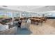 Comfortable clubhouse with beach views, plenty of seating, and stylish decor at 1255 E Peppertree Dr # 507, Sarasota, FL 34242