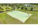 Aerial view of a well-maintained outdoor basketball court in the community at 13819 American Prairie Pl, Bradenton, FL 34211