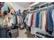 Walk-in closet with shelving and ample space for clothing storage at 13819 American Prairie Pl, Bradenton, FL 34211