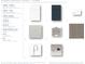 A selection of cabinet colors and kitchen hardware at 17723 Palmiste Dr, Bradenton, FL 34202