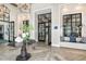 Community center entry with decorative table and stylish interior design at 17723 Palmiste Dr, Bradenton, FL 34202
