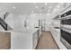 Large kitchen with a long island, stainless appliances, and modern design at 17911 Palmiste Dr, Bradenton, FL 34202