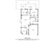 Detailed floor plan layout of the residence showcasing the placement of rooms at 1869 Springbush Ln, Clearwater, FL 33763