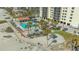 Aerial showing the pool, playground, and tennis court at 2045 Gulf Of Mexico Dr # M1-514, Longboat Key, FL 34228