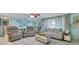 Comfortable living room with light blue walls, neutral furniture, and stylish decor at 212 66Th Avenue W Dr, Bradenton, FL 34207