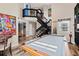 Spacious game room showcasing a pool table and an open staircase at 2306 63Rd W St # 40, Bradenton, FL 34209