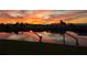 Backyard sunset view on the water in quiet neighborhood at 264 E Tarpon Nw Blvd, Port Charlotte, FL 33952