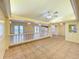 Open concept living room has recessed lights and neutral wall colors at 264 E Tarpon Nw Blvd, Port Charlotte, FL 33952