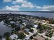 Scenic aerial view of waterfront homes with private docks and lush landscaping along the waterways at 318 39Th Ne St, Bradenton, FL 34208