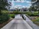 View of the water and boat launch from the backyard at 318 39Th Ne St, Bradenton, FL 34208