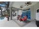 Enjoy this covered patio, with fans for staying cool at 318 39Th Ne St, Bradenton, FL 34208