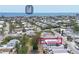 Aerial view showing an entire waterfront community near the Gulf of Mexico at 407 63Rd St, Holmes Beach, FL 34217