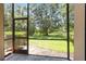 Enjoy the outdoors bug-free from this screened patio overlooking a spacious backyard at 4220 Via Piedra Cir # 4-101, Sarasota, FL 34233