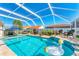 Inviting screened-in pool area with comfortable seating and a clear view of the blue sky above at 4585 Dover Street E Cir, Bradenton, FL 34203