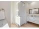 Powder room featuring a modern vanity at 5365 Craig Ter, Port Charlotte, FL 33981