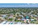 Aerial view of neighborhood featuring single Gathering homes, canals and waterways, and beach access at 643 Calle Del Otono, Sarasota, FL 34242