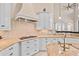 Spacious kitchen features an island cooktop and range hood at 6808 Belmont Ct, Lakewood Ranch, FL 34202