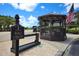 Community bag drop area featuring an octagonal gazebo near the entrance at 9630 Club South Cir # 6303, Sarasota, FL 34238