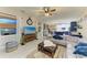 Open-concept living room flows into the kitchen, creating a great space for entertaining at 12175 Maple Ridge Dr, Parrish, FL 34219