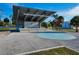 Outdoor concrete amphitheater with a covered stage, perfect for community events and entertainment at 1921 Fairview Dr, Englewood, FL 34223
