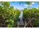 Wooden dock nestled between lush mangroves and views of the waterfront, perfect for boating at 1921 Fairview Dr, Englewood, FL 34223