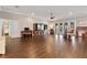Open concept living room featuring tile floors, lots of natural light, and modern decor at 2350 Virgil Hall Rd, Lithia, FL 33547