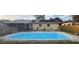Backyard featuring an in-ground pool and a screened patio area at 2804 52Nd Avenue W Ter, Bradenton, FL 34207