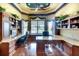 Spacious home office with custom built-ins, granite counters, and a window seat at 2901 Little Country Rd, Parrish, FL 34219