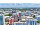 Aerial view with a red arrow pointing to the location of the real estate property within the city at 33 S Palm Ave # 1101, Sarasota, FL 34236