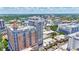 Stunning aerial view of the building, highlighting its prime location within the city at 33 S Palm Ave # 1101, Sarasota, FL 34236