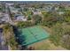 Aerial view of the tennis court at 3820 Ironwood Ln # 104-I, Bradenton, FL 34209