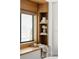 Charming window seat with built-in shelving and view at 401 39Th St, Holmes Beach, FL 34217