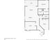 Floor plan of the home with labeled rooms and dimensions at 7023 Woodside Oaks Cir # 1, Sarasota, FL 34231